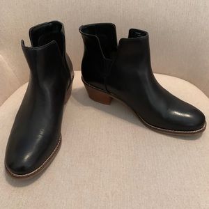 Cole Haan NEW Leather Abbot Booties